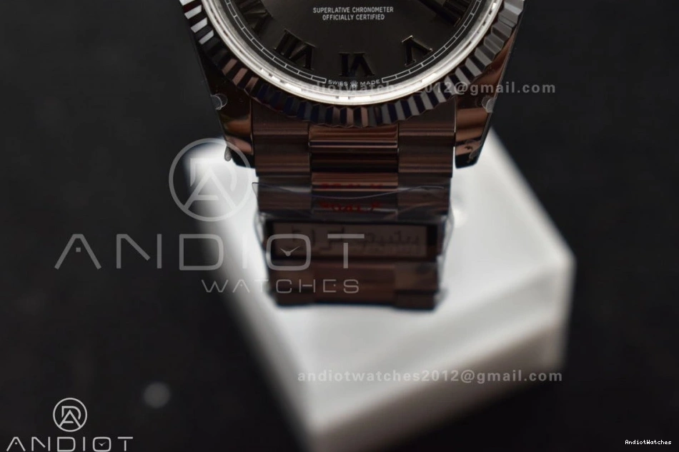 Best President 36 Weight) Bracelet Edition on Dial Grey Steel vr3255 684 SS 904L Efficient Roman QF (Gain V5 DayDate 0724